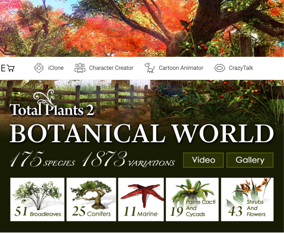 [3D Model] [iClone] [Plants] [Tree] Botanical World