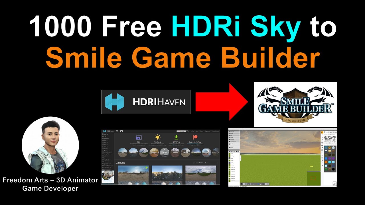 1000 Free Sky HDRi to Smile Game Builder
