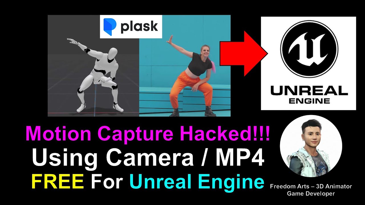 AI Motion Capture for Unreal Engine using Camera or MP4 Video – Plask Tutorial