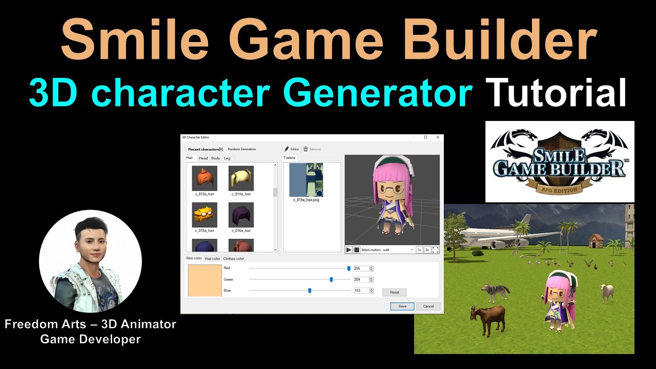 3D Character Generator – Smile Game Builder