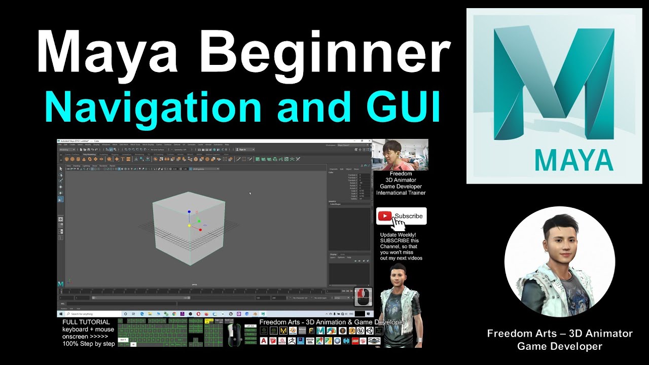 Basic Navigation and GUI – Autodesk Maya Tutorial