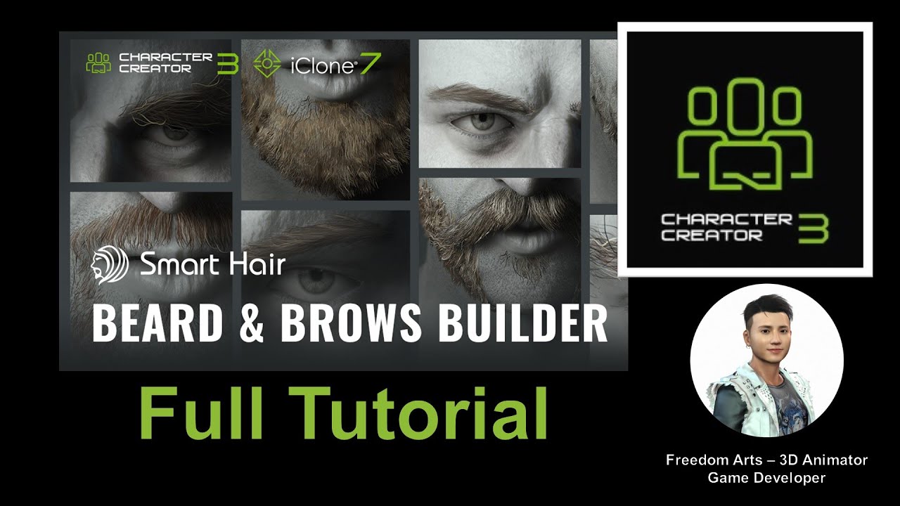 Beard & Brows Builder Tutorial – Character Creator 3.4 Tutorial
