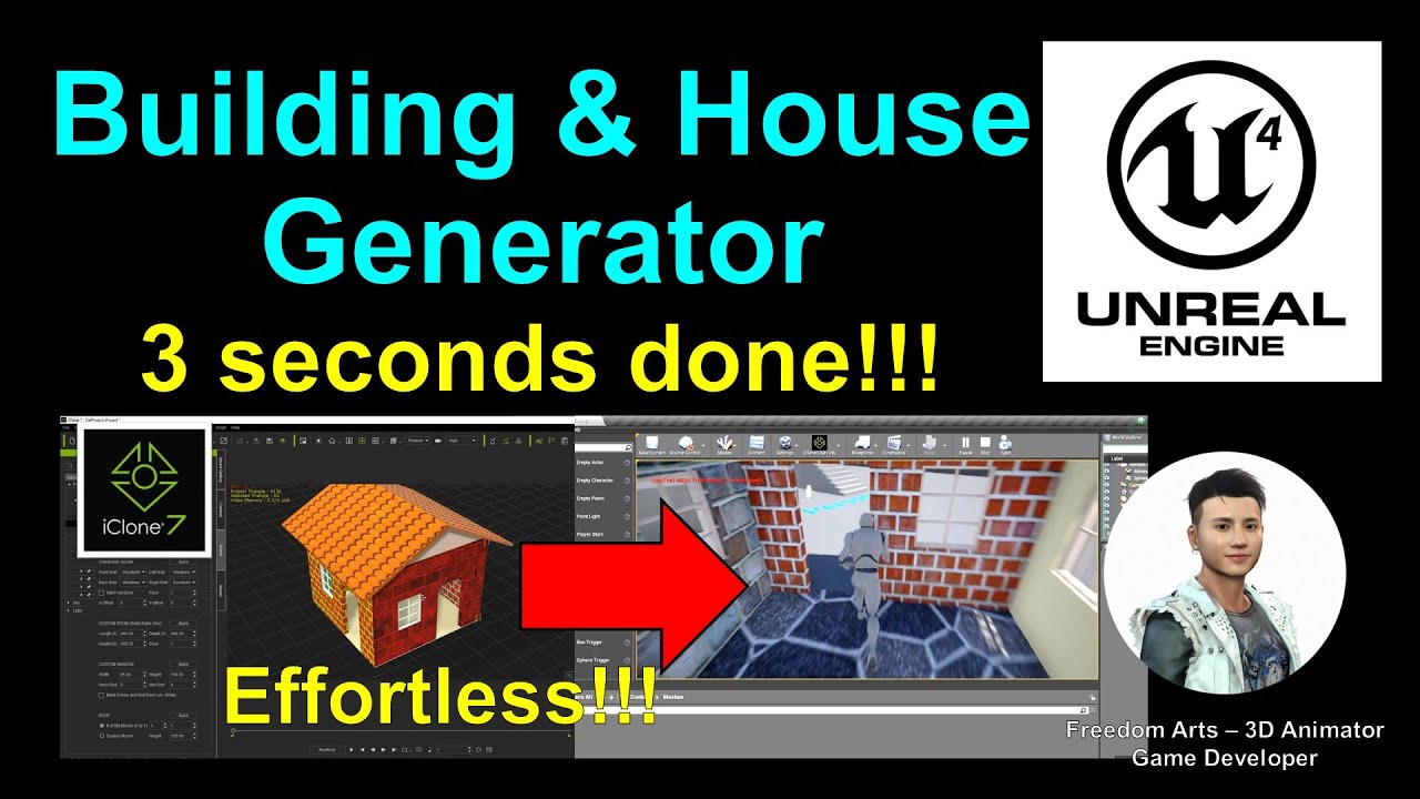 Building Blocks and House Generator – 3D Modeling – Unreal Engine 4.26 Tutorial