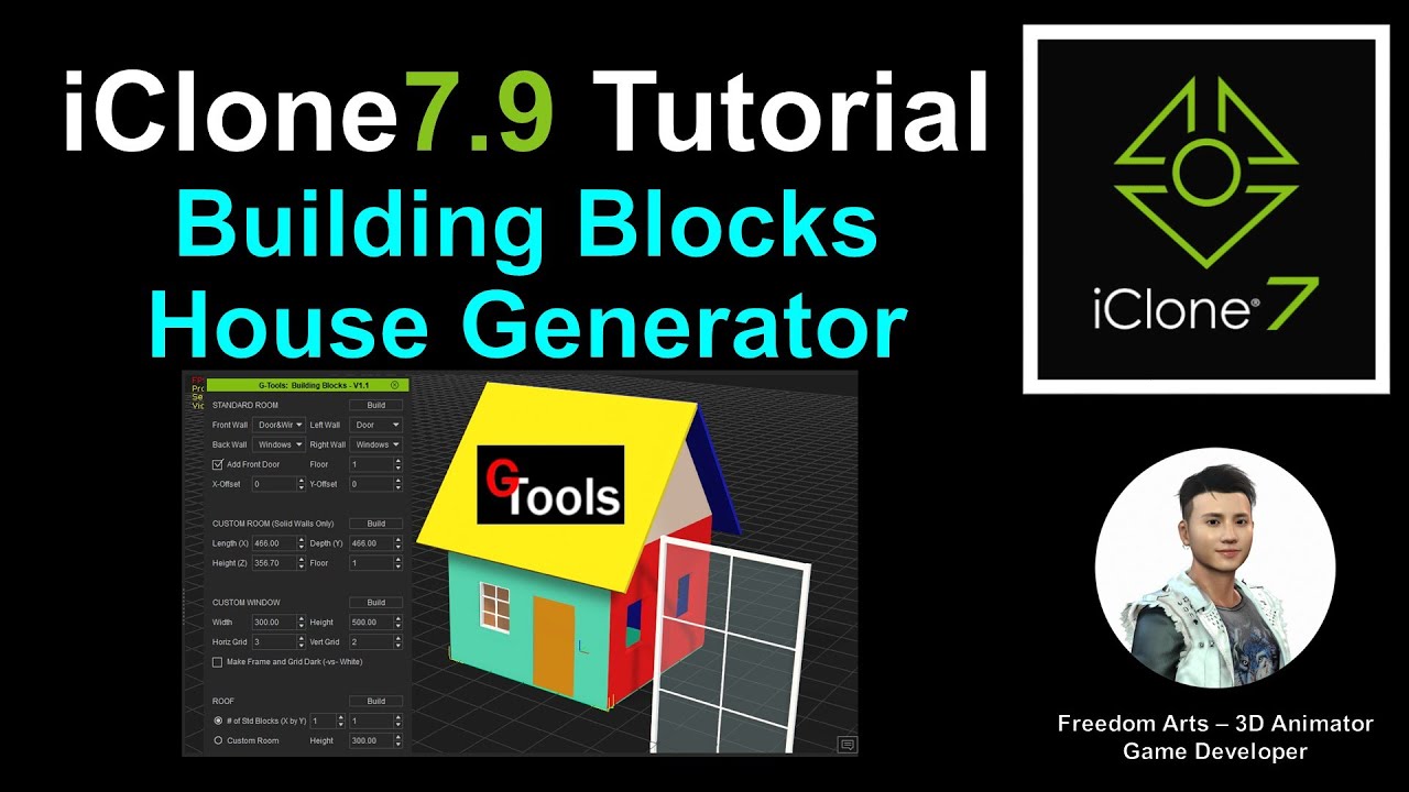 Building Blocks and House Generator – 3D Modeling – iClone 7.9 Tutorial