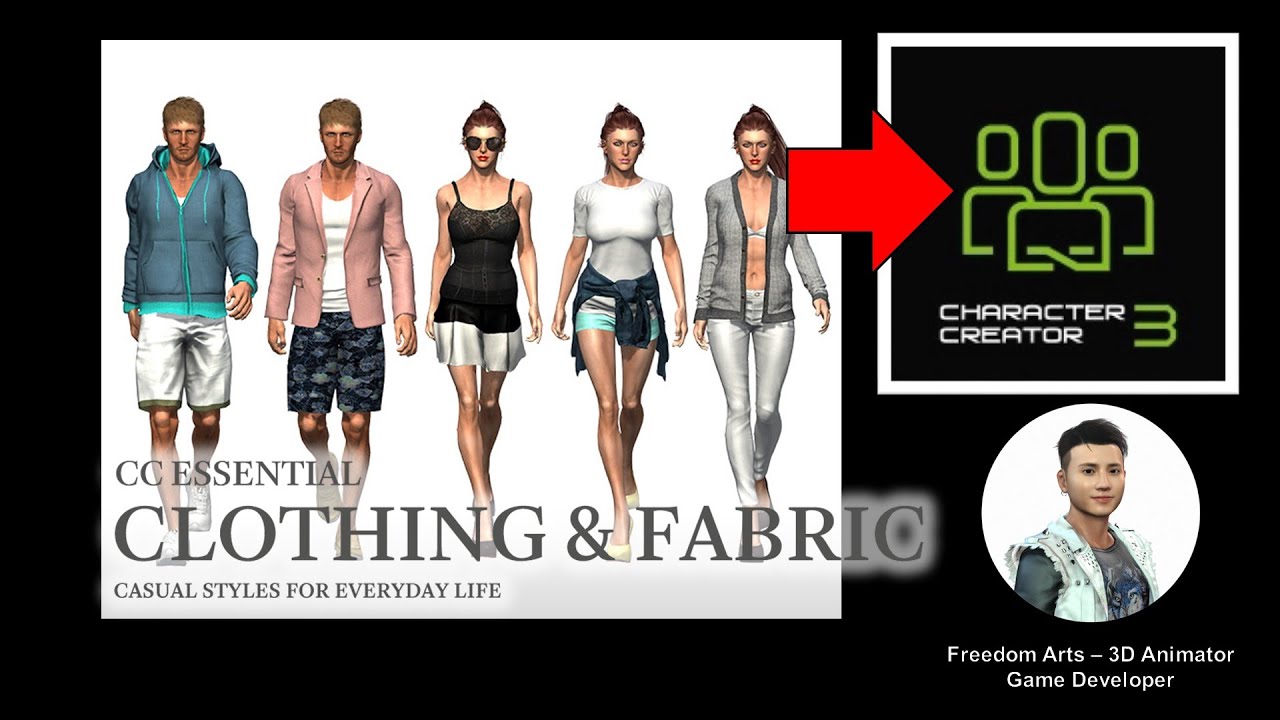 Casual Clothes & Styles Tutorial – Character Creator 3 Tutorial