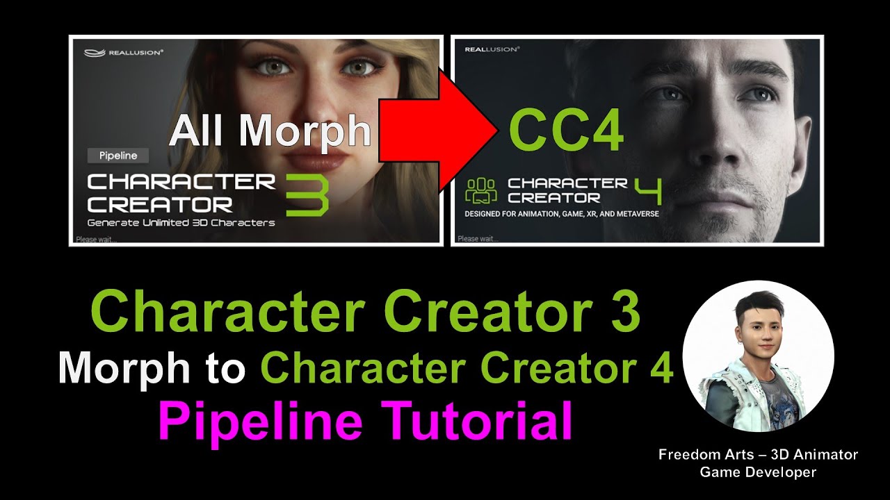 Character Creator 3 All Morph to Character Creator 4 – Full Tutorial