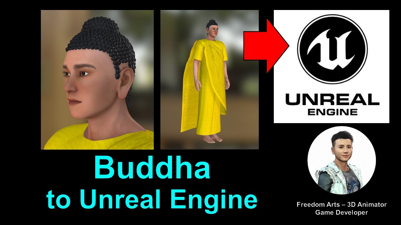Character Creator 3 Buddha to Unreal Engine