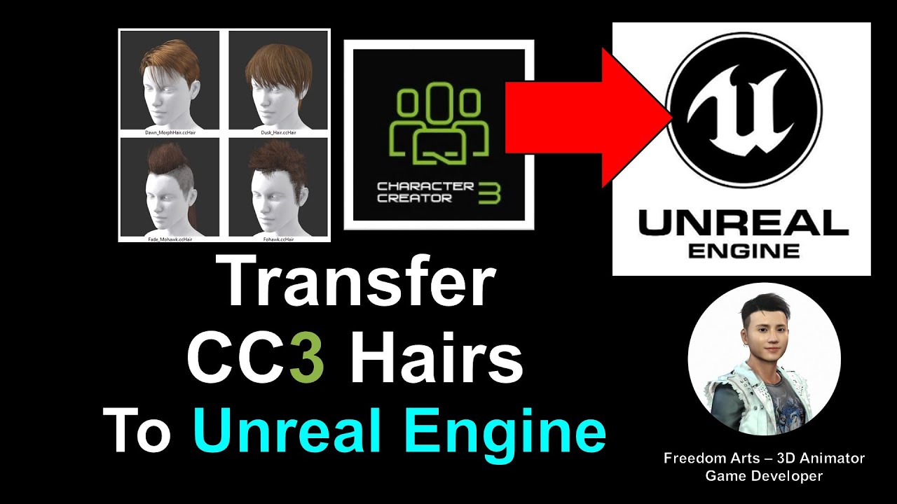 Character Creator 3 Hairs to Unreal Engine – CC3 UE5 Tutorial