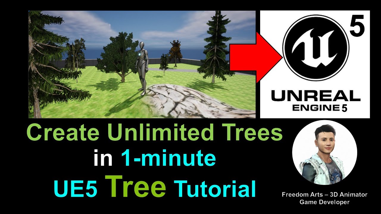 Create Any Trees in 1-miniute – Unreal Engine 5 Tutorial