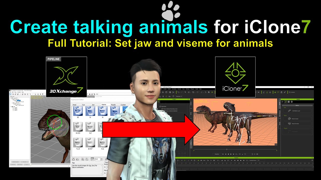 Create talking animals in iClone