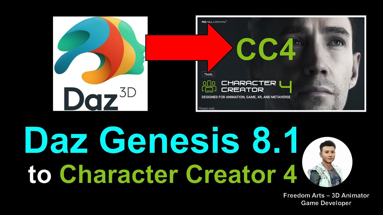 Daz Genesis 8.1 to Character Creator 4 – CC4 Full Tutorial