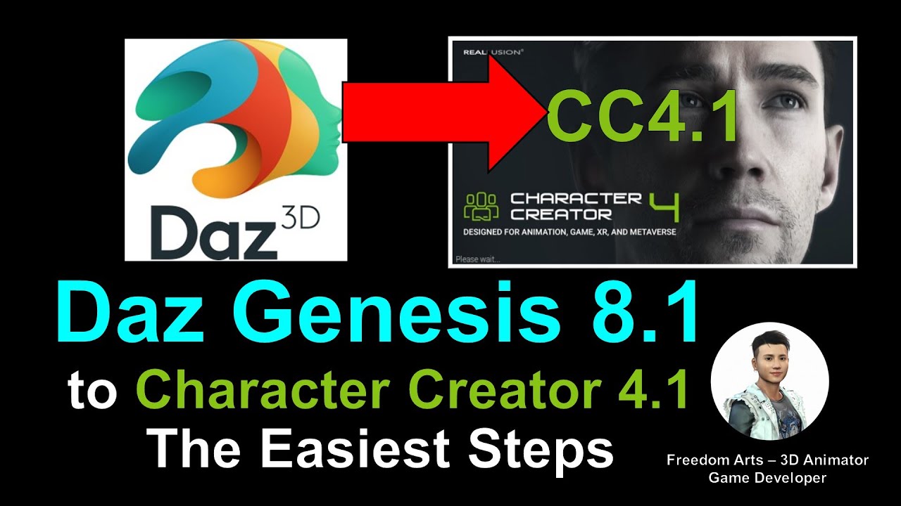 Daz Genesis 8.1 to Character Creator 4.1 – Tutorial