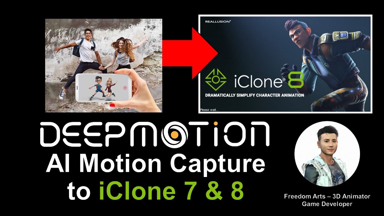 DeepMotion MP4 AI Motion Capture to iClone 7 & 8 & Character Creator 4 – Full Tutorial