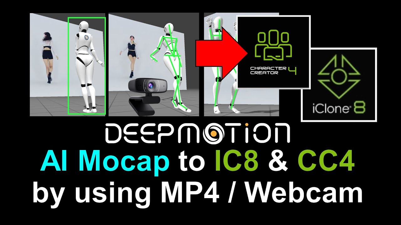 DeepMotion Mocap Integration: MP4 Video to Lifelike Animation in iClone 8