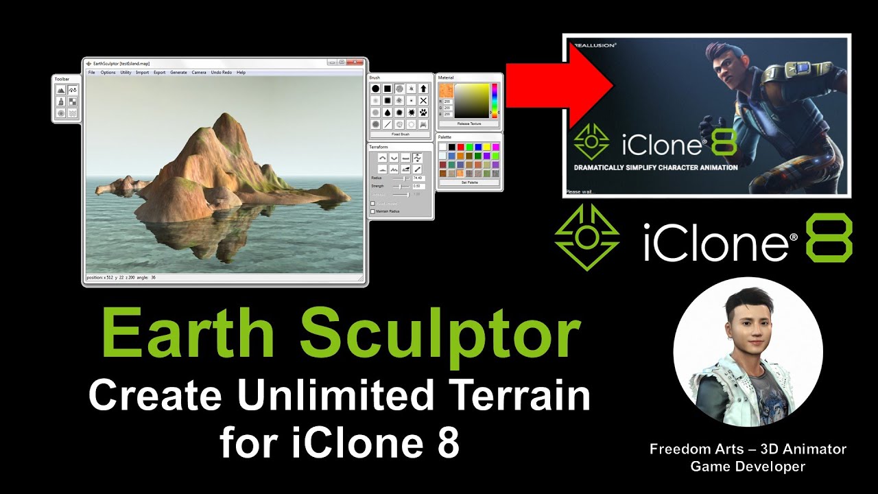 Earth Sculptor for iClone 8 – Terrain Creator – Terrain Generator – Full Tutorial