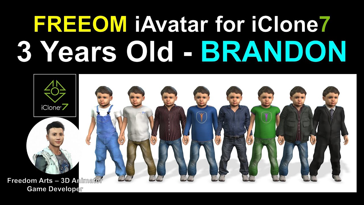 FREEDOM iAvatar for iClone 7 – Brandon 3 Years Old