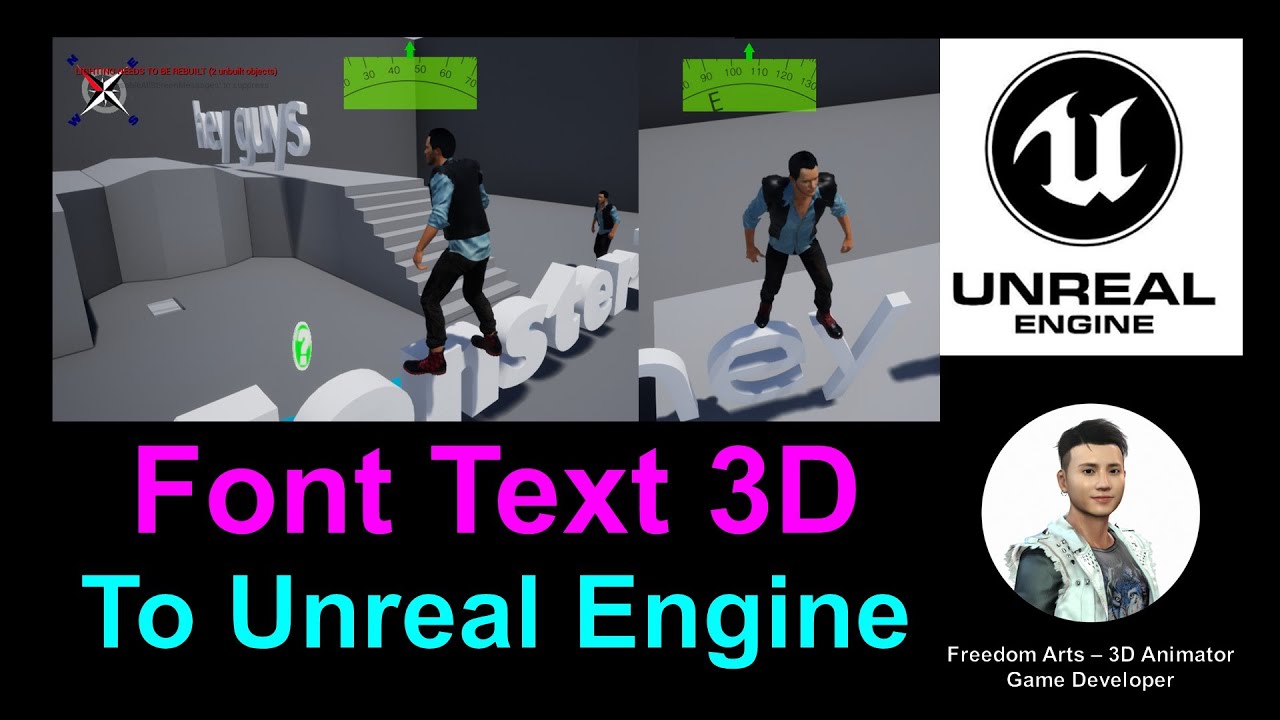 Font Text 3D to Unreal Engine – Full Tutorial – SketchUp