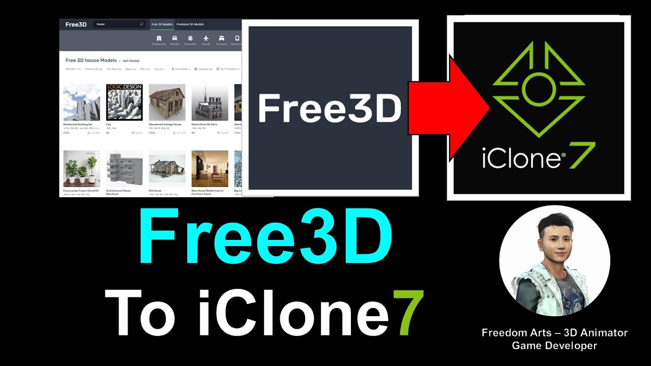 Free3D to iClone 7 – Full Tutorial