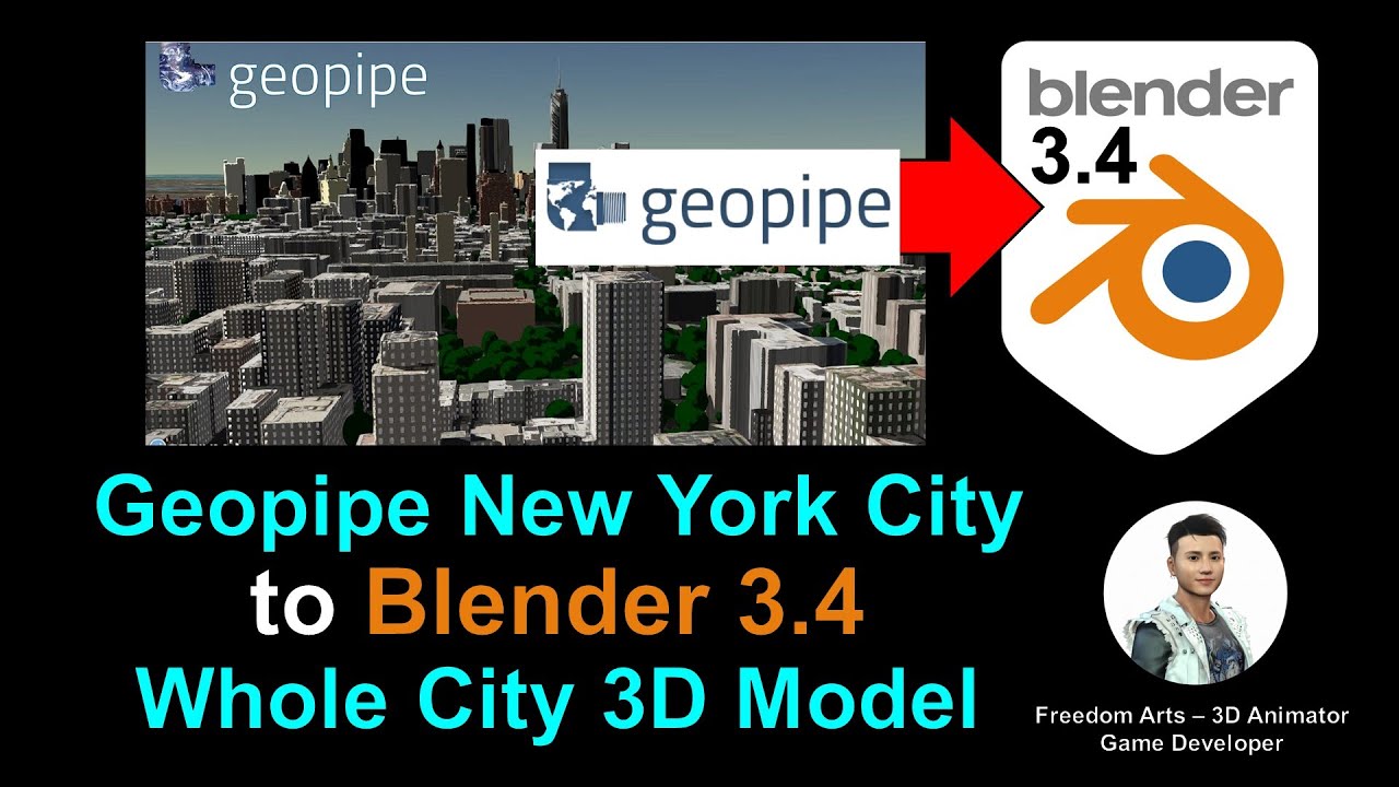Geopipe New York City to Blender 3.4 – Full Tutorial