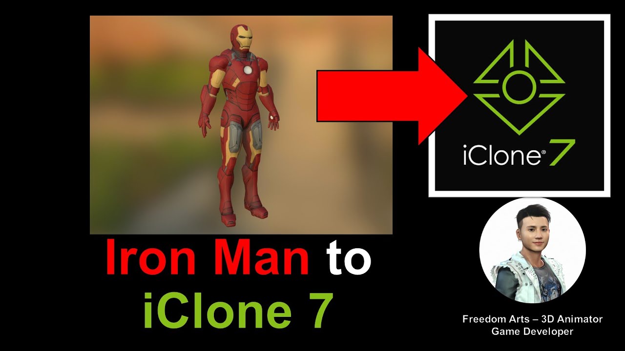 Get Iron Man 3D Models – iClone 7.9 Tutorial