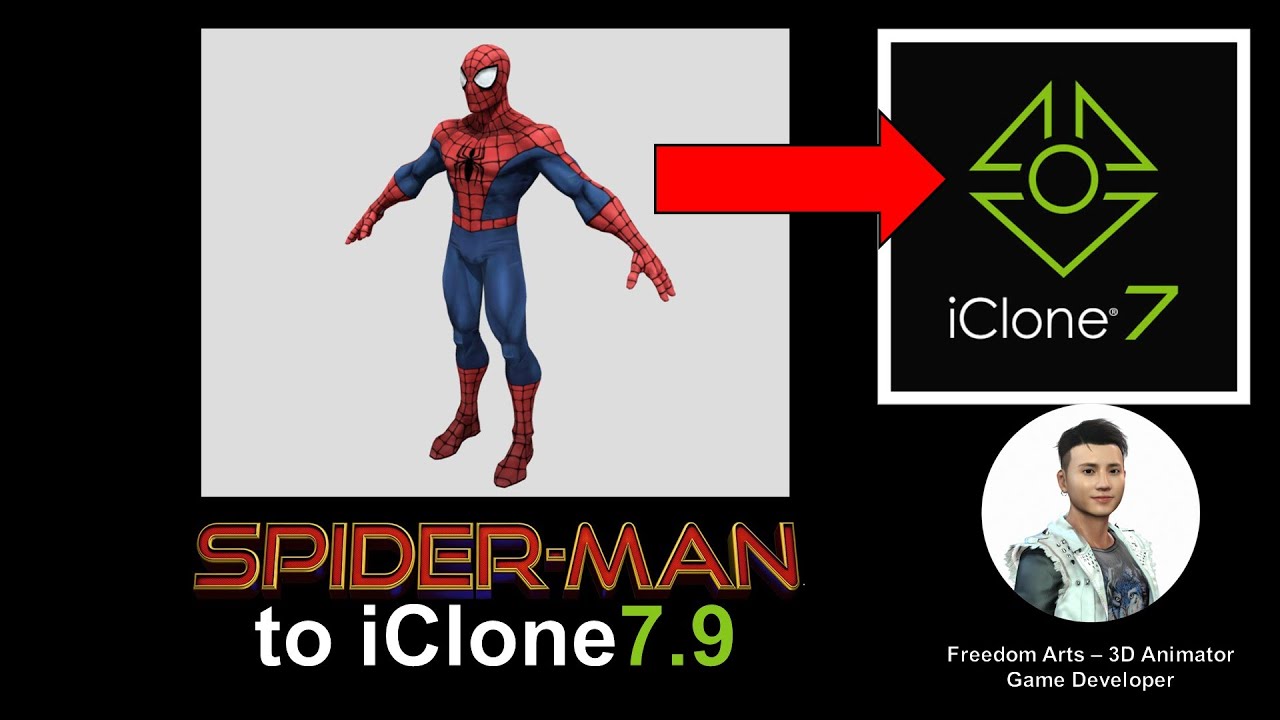 Get Spiderman & NPC 3D Models – iClone 7.9 Tutorial