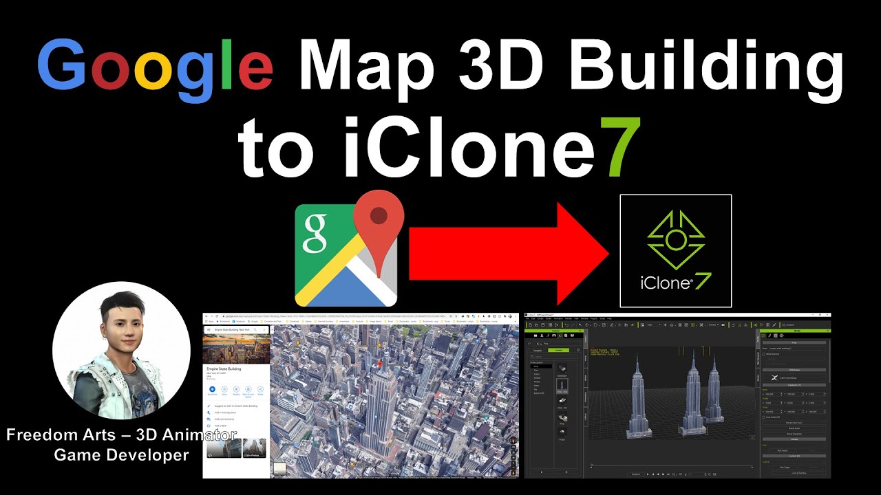Google Map 3D Building to iClone