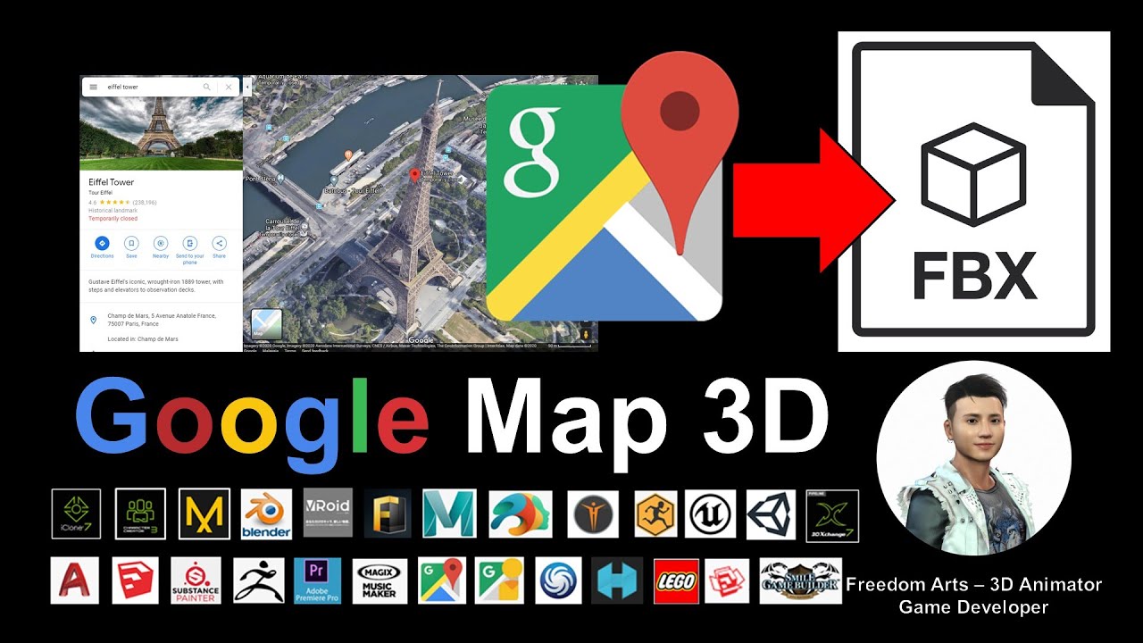 Google Map 3D to FBX – 3D Modeling Tutorial