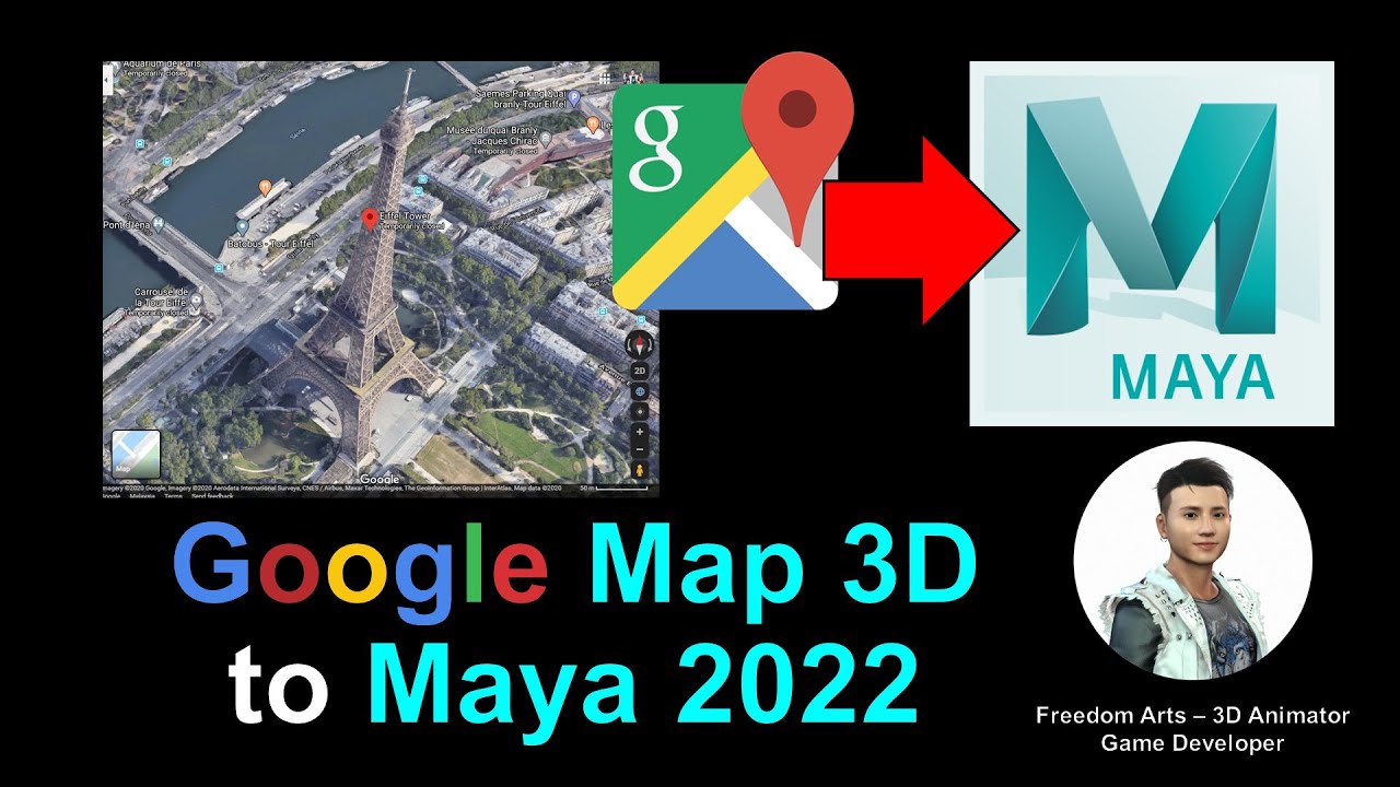 Google Map 3D to Maya 2022 – Full Tutorial – Autodesk Maya 2022
