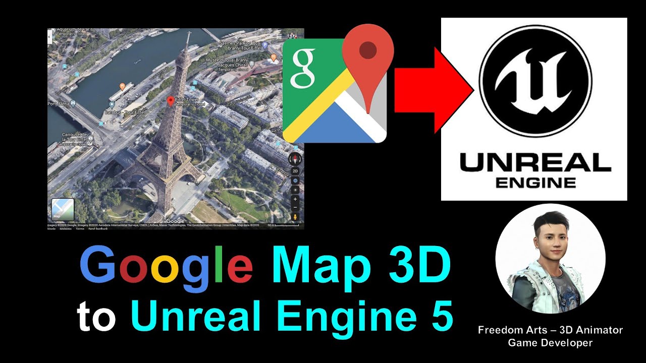 Google Map 3D to Unreal Engine 5 Preview – Full Tutorial April 2022