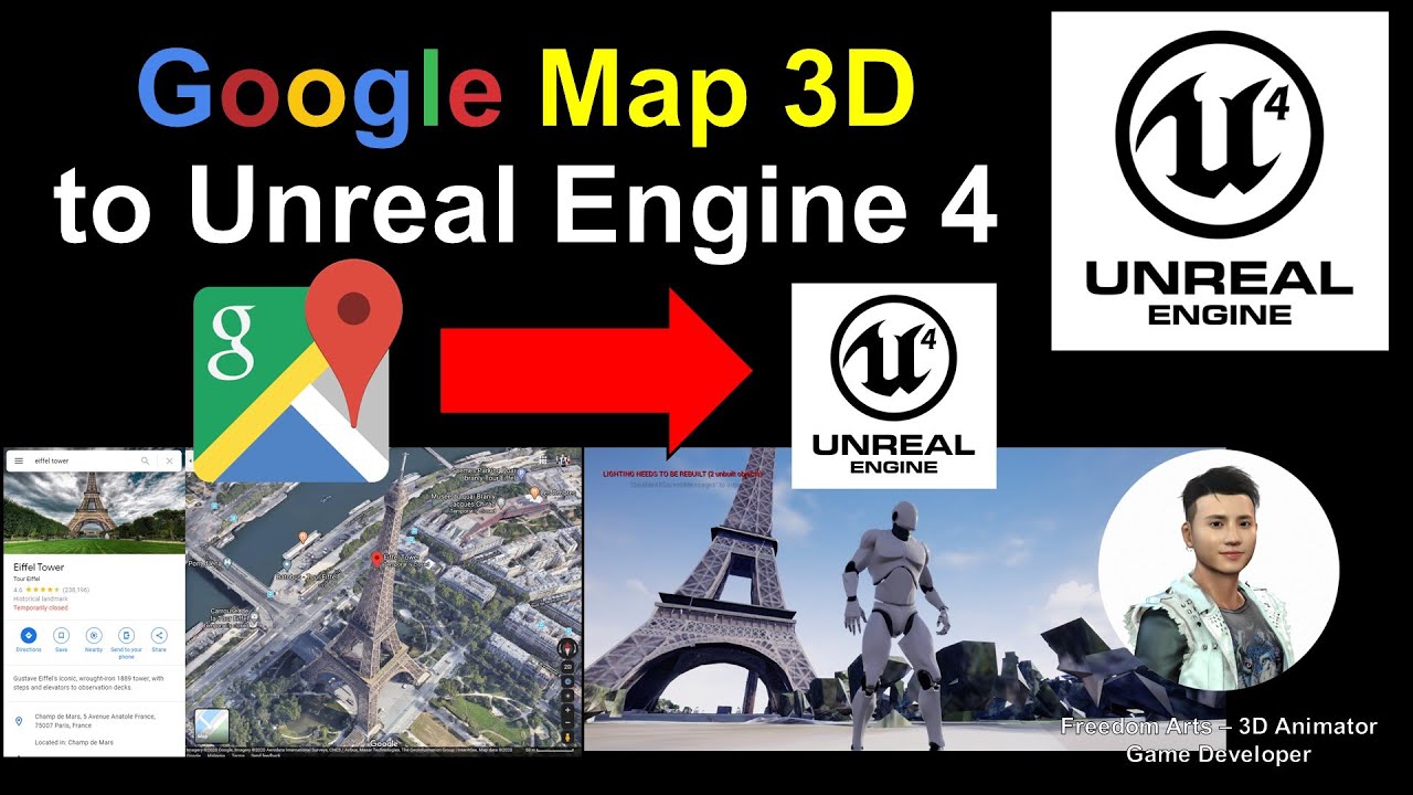 Google Map 3D to Unreal Engine – Full Tutorial