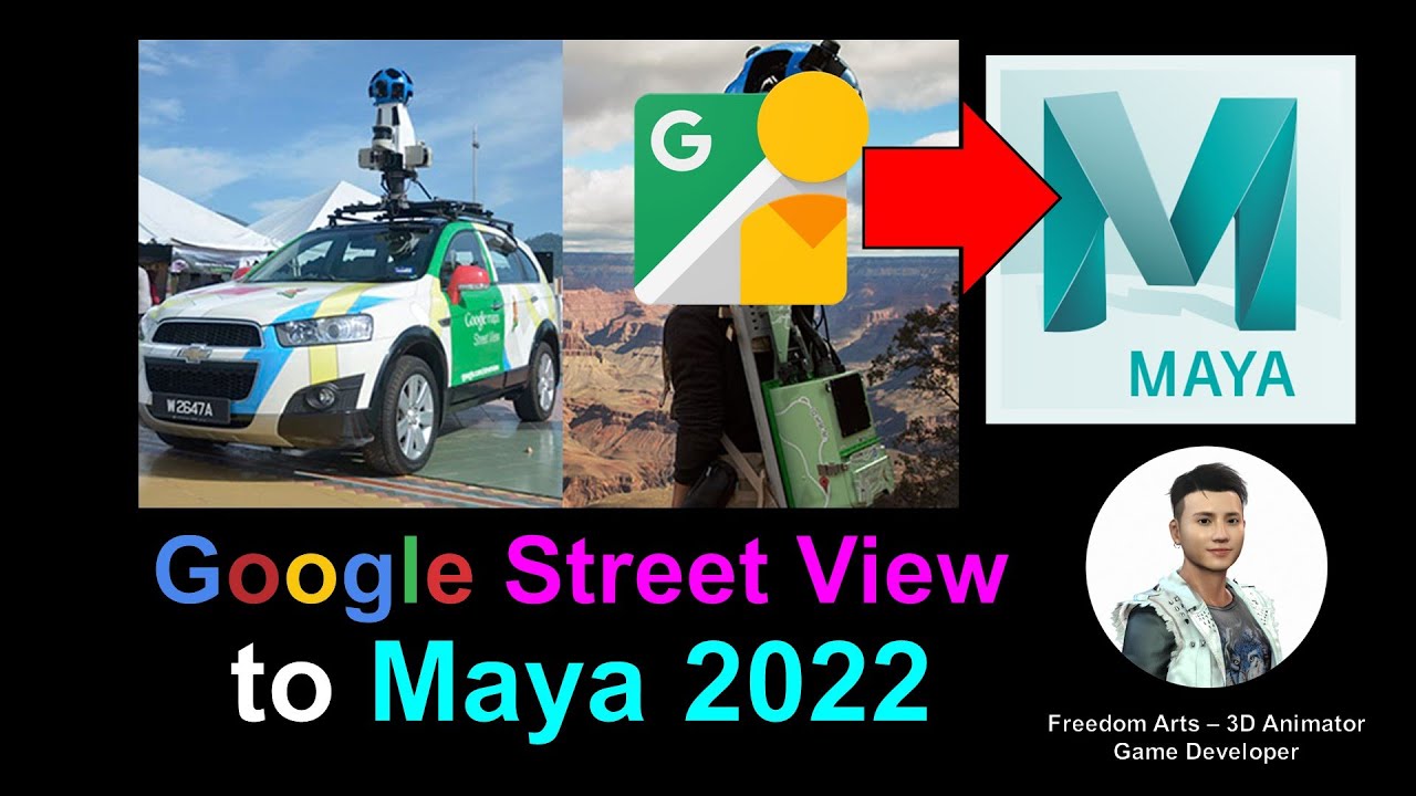 Google Street View 360 to Maya 2022 – Full Tutorial