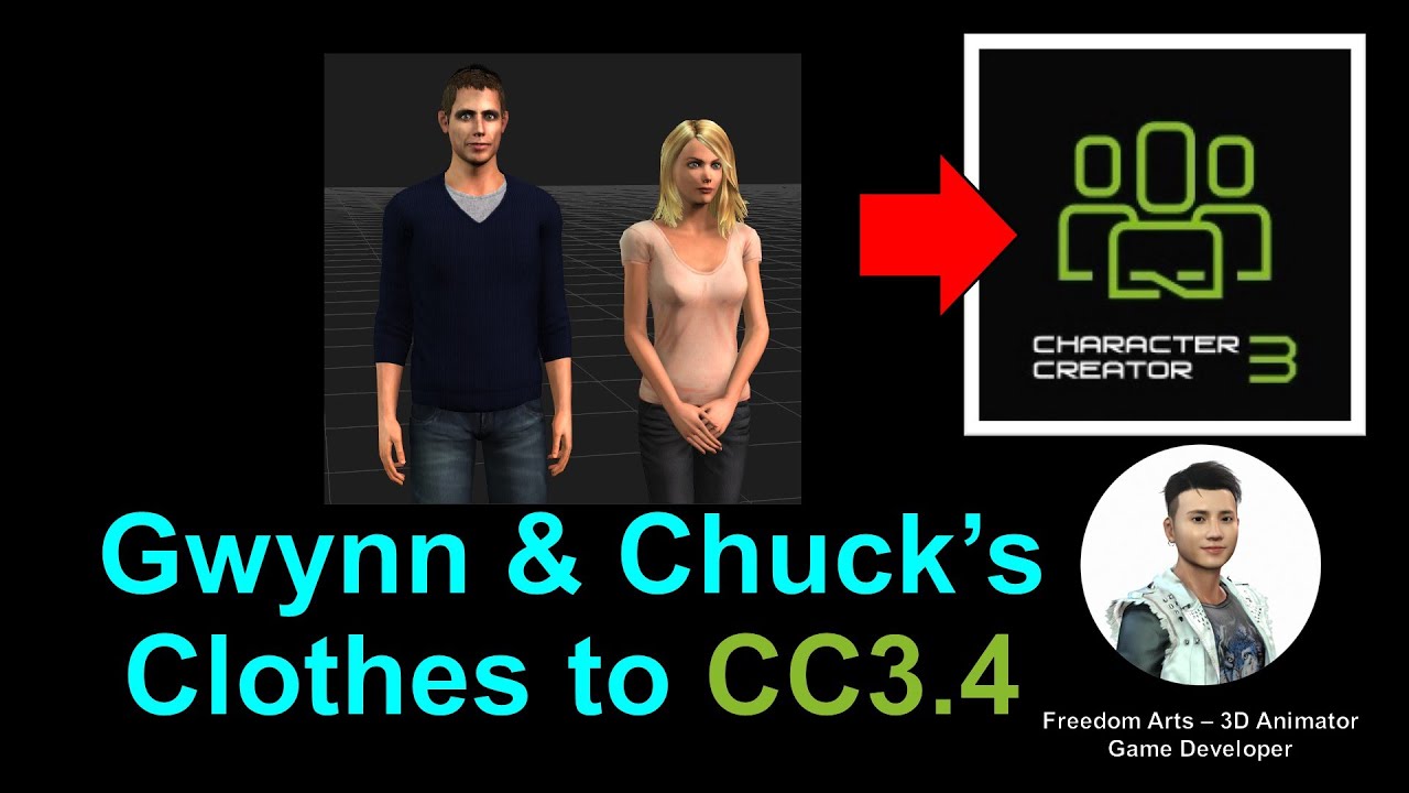 Gwynn & Chuck’s Clothes to CC3.4 – Character Creator 3.4 Tutorial