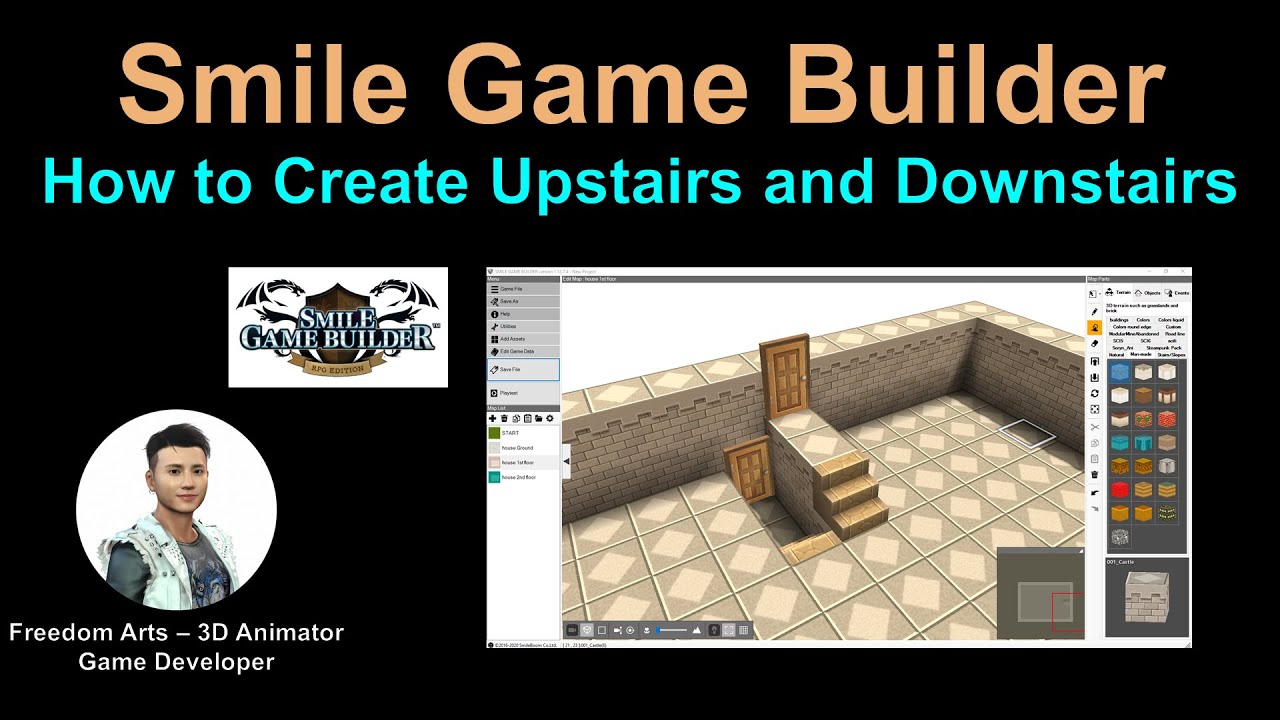 How to Create Upstairs and Downstairs in Smile Game Builder