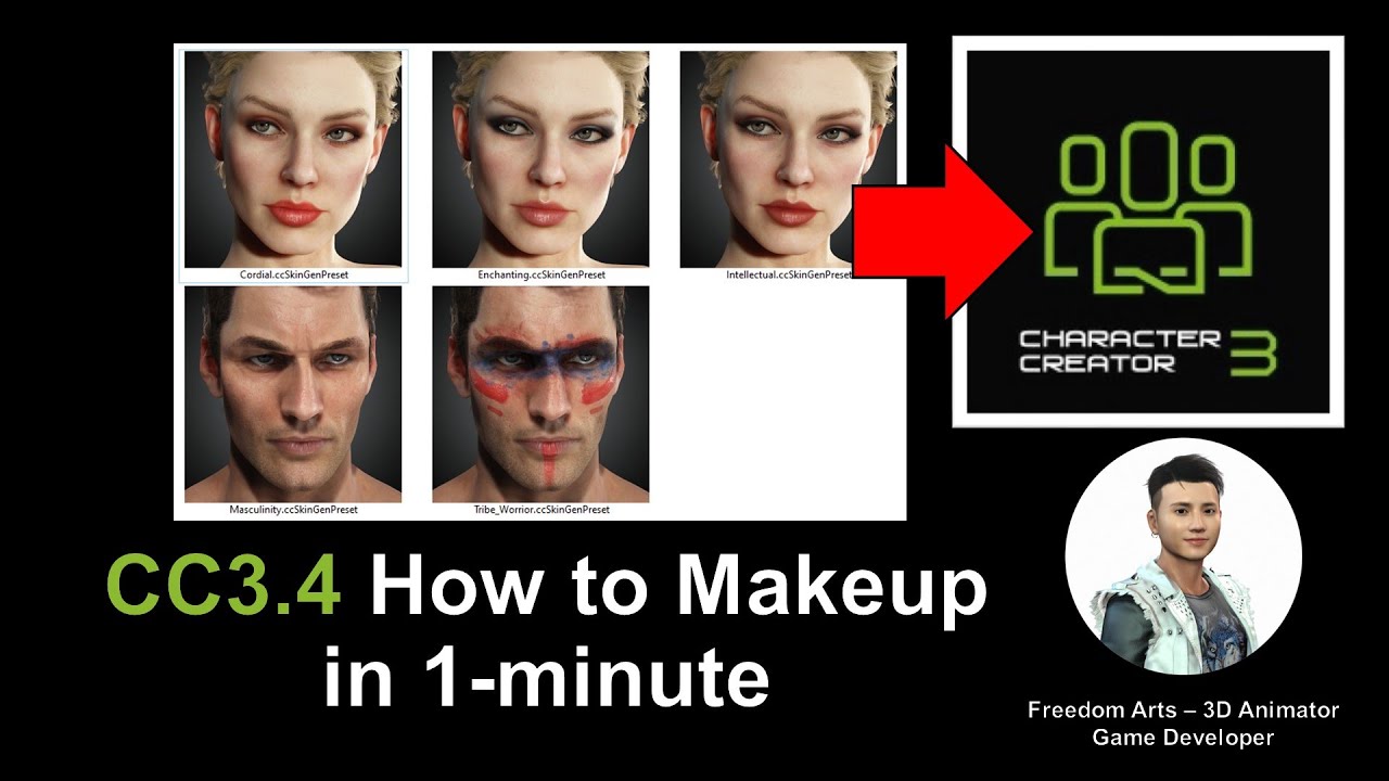 How to Makeup in Character Creator 3.4 – Tutorial