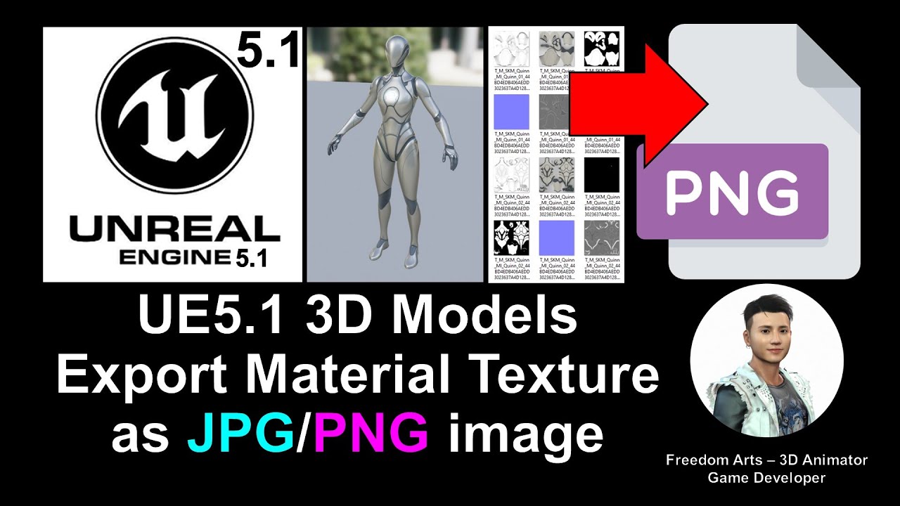 How to bake & export material texture as JPG / PNG – Unreal Engine 5.1 Tutorial