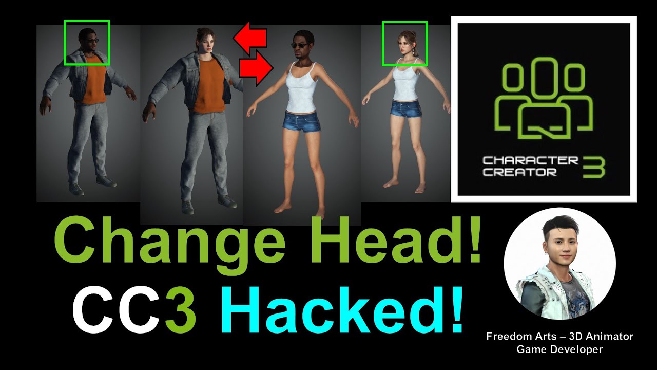 How to change head? – Character Creator 3.4 Tutorial