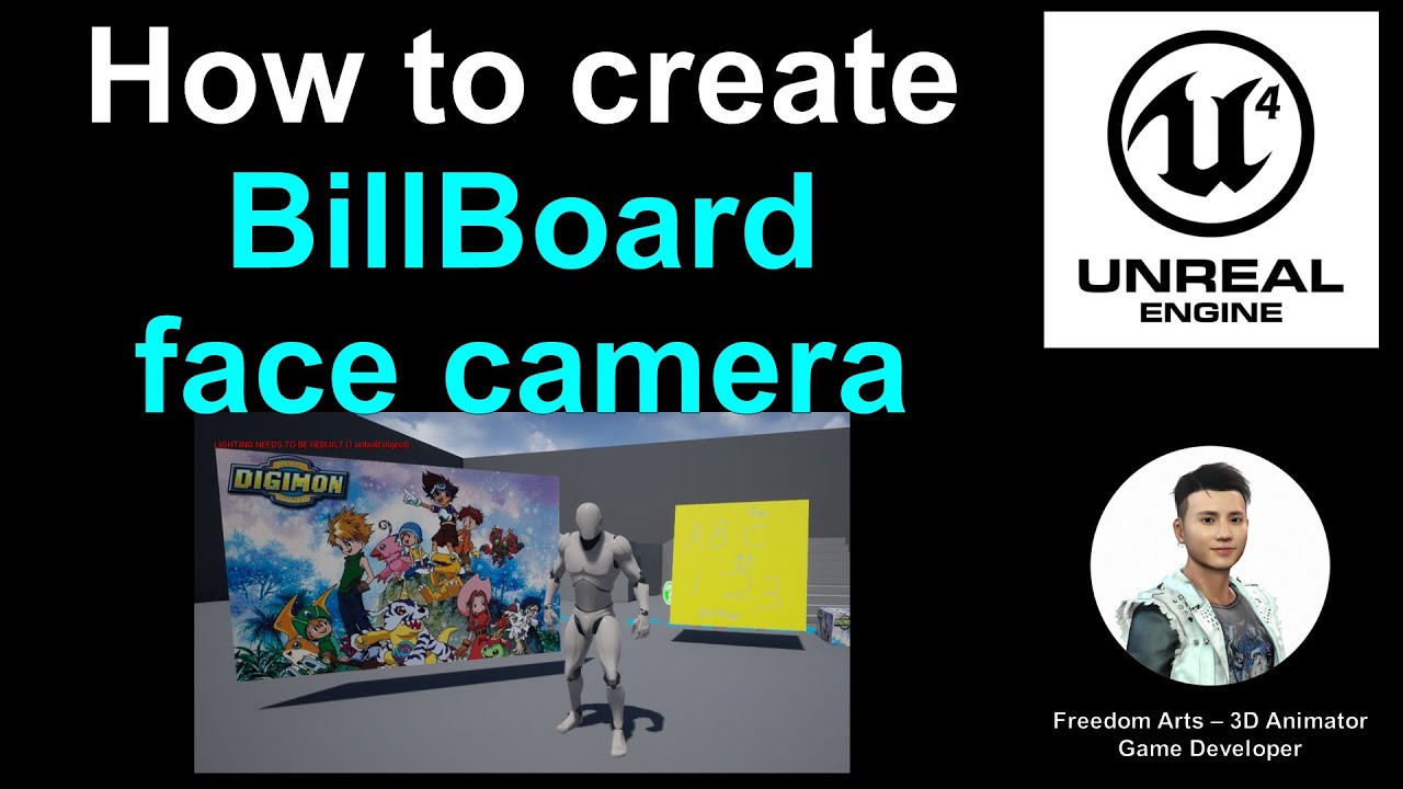 How to create BillBoard – Unreal Engine Tutorial