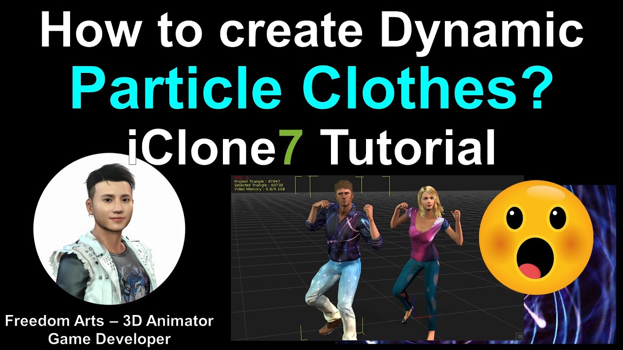 How to create Dynamic Particle Clothes for any iClone Avatar?