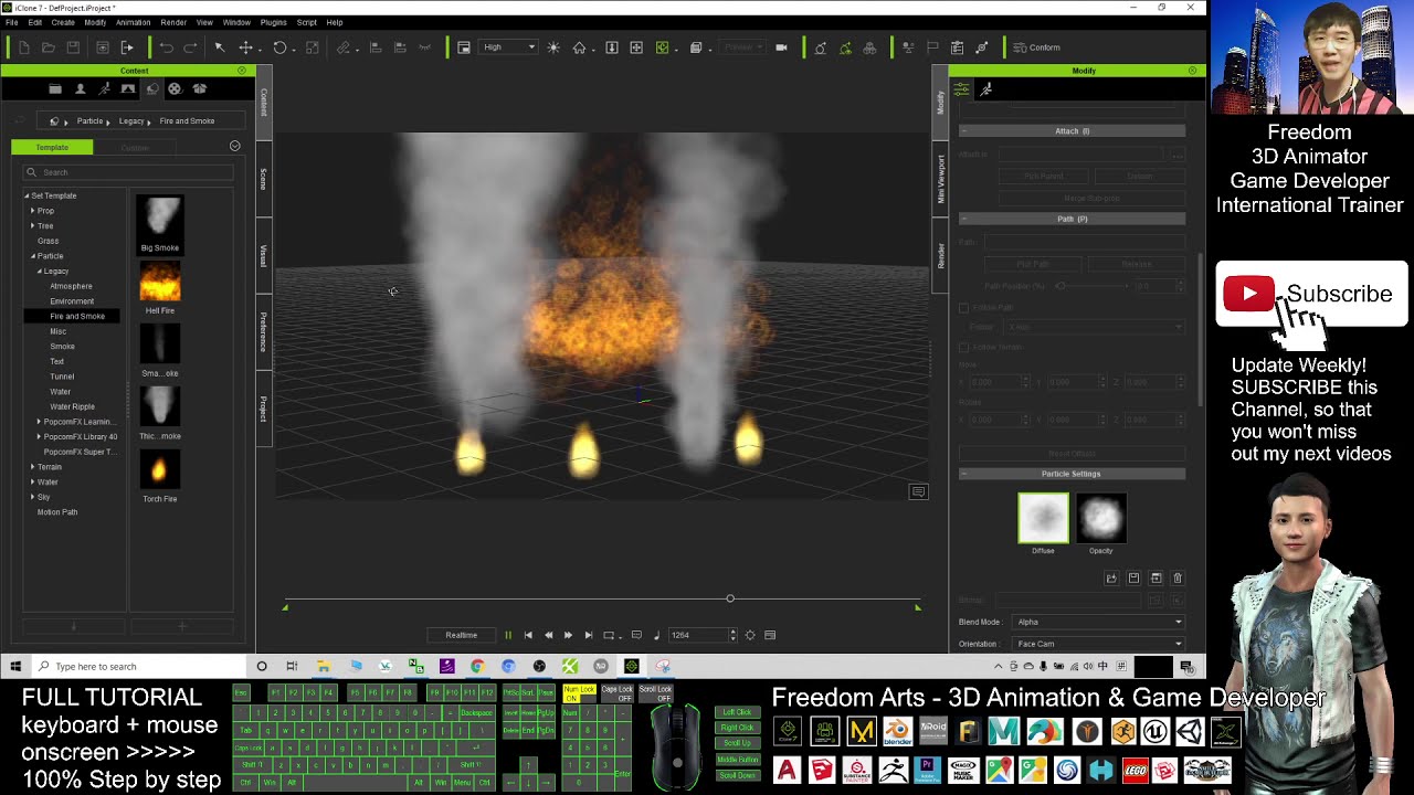 How to create Fire and Smoke – iClone 7 Tutorial