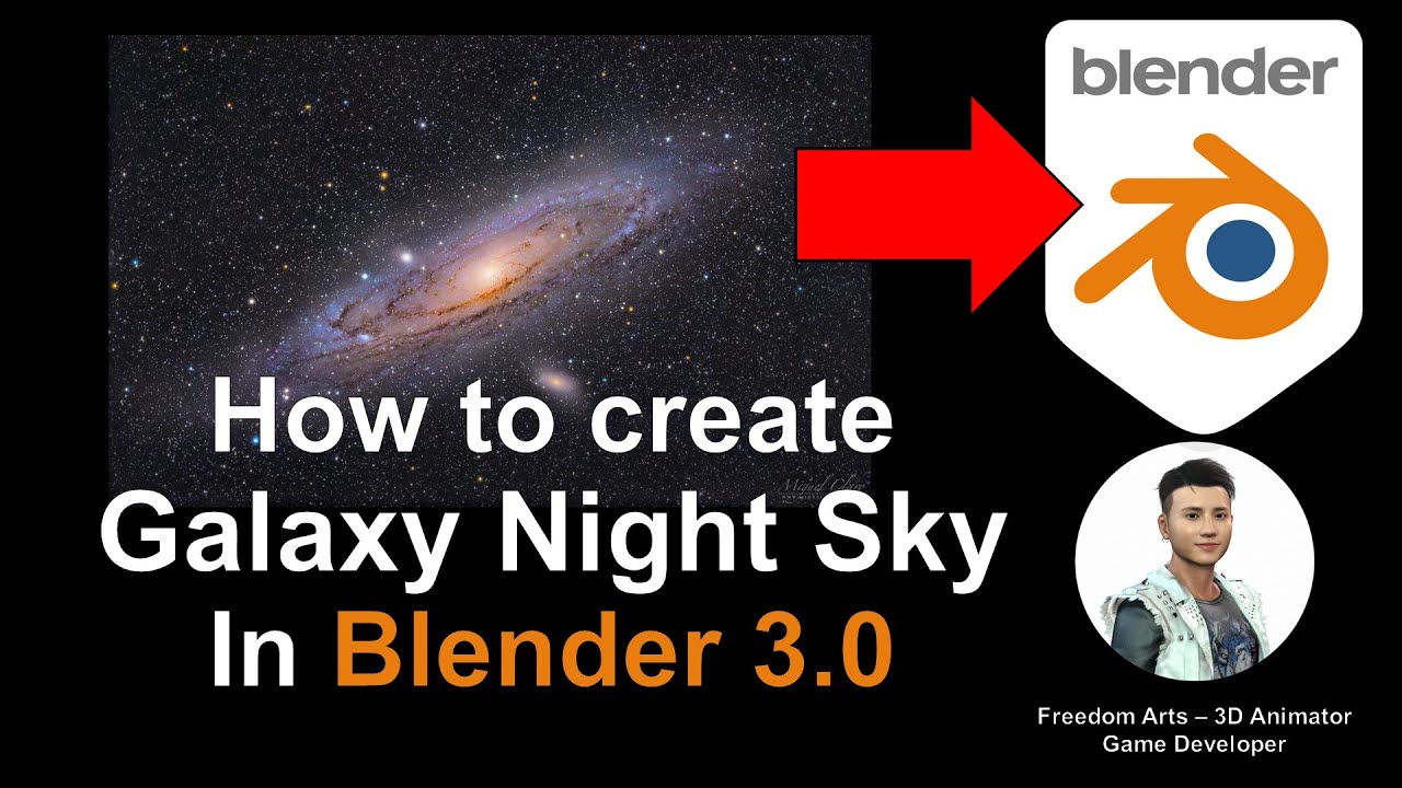 How to create Galaxy Night Sky – Blender 3.0 Tutorial