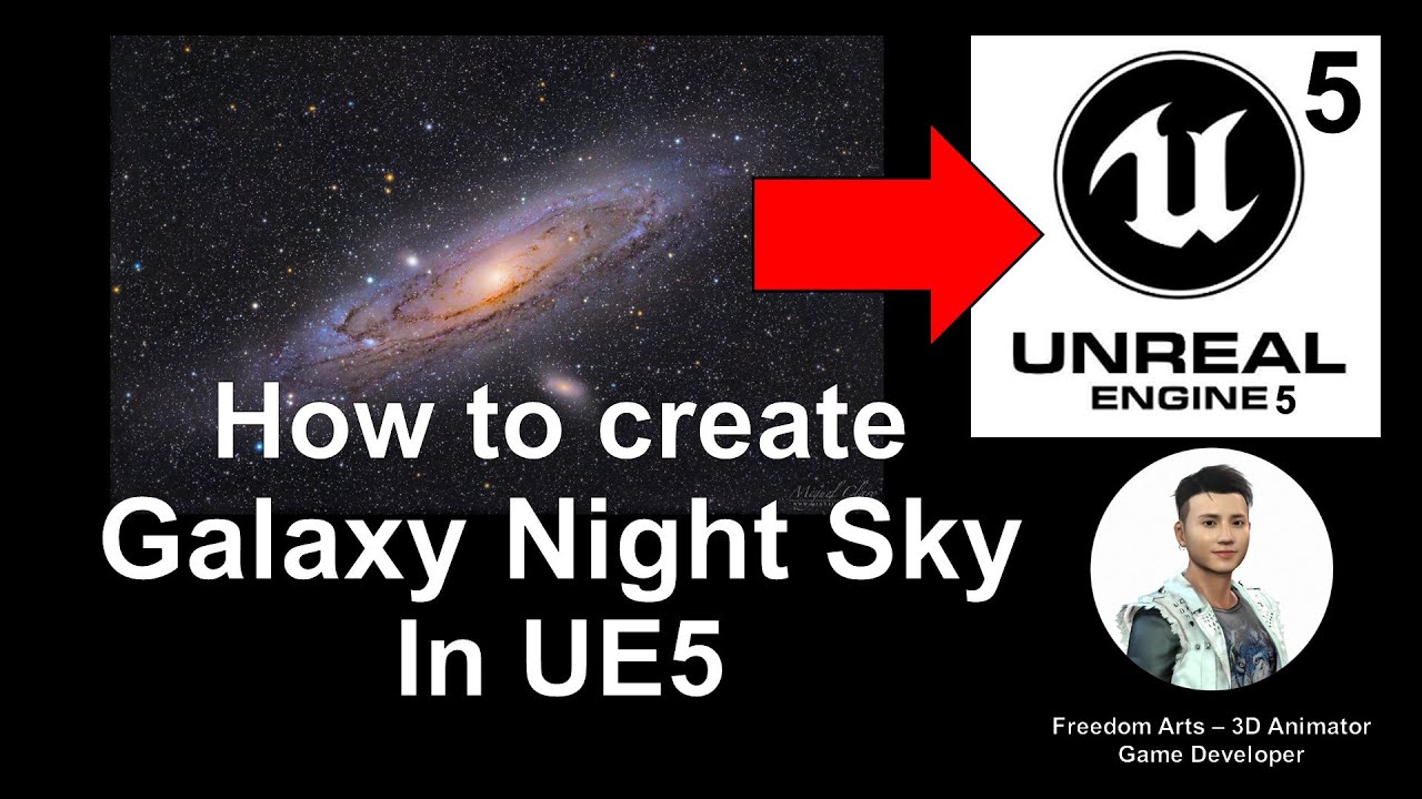 How to create Galaxy Night Sky – Unreal Engine 5 Tutorial