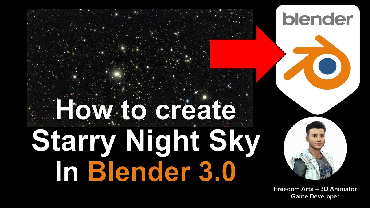 How to create Starry Night Sky – Blender 3.0 Tutorial