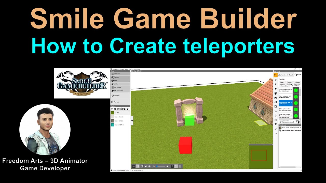 How to create Teleporters in Smile Game Builder
