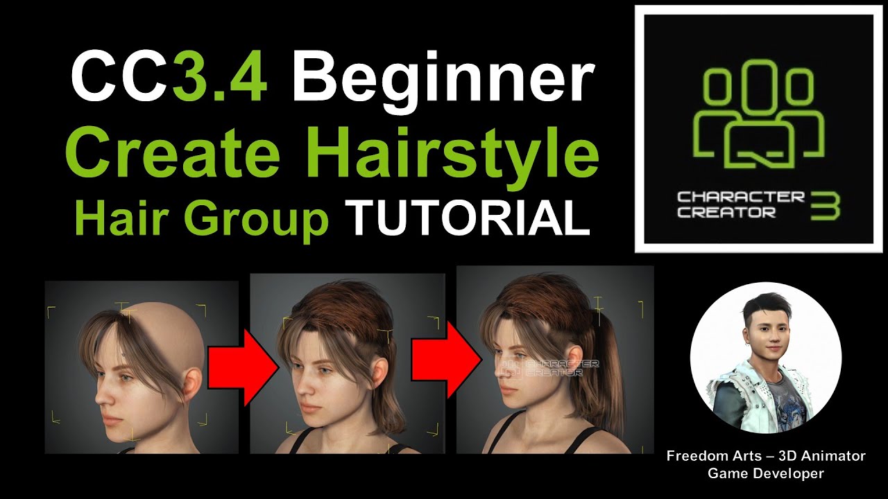 How to create hairstyle? Character Creator 3.4 Tutorial