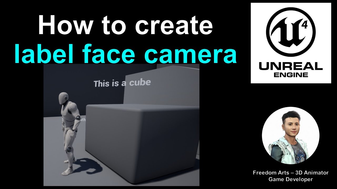 How to create label facing camera? Text Render – Unreal Engine – Full Tutorial