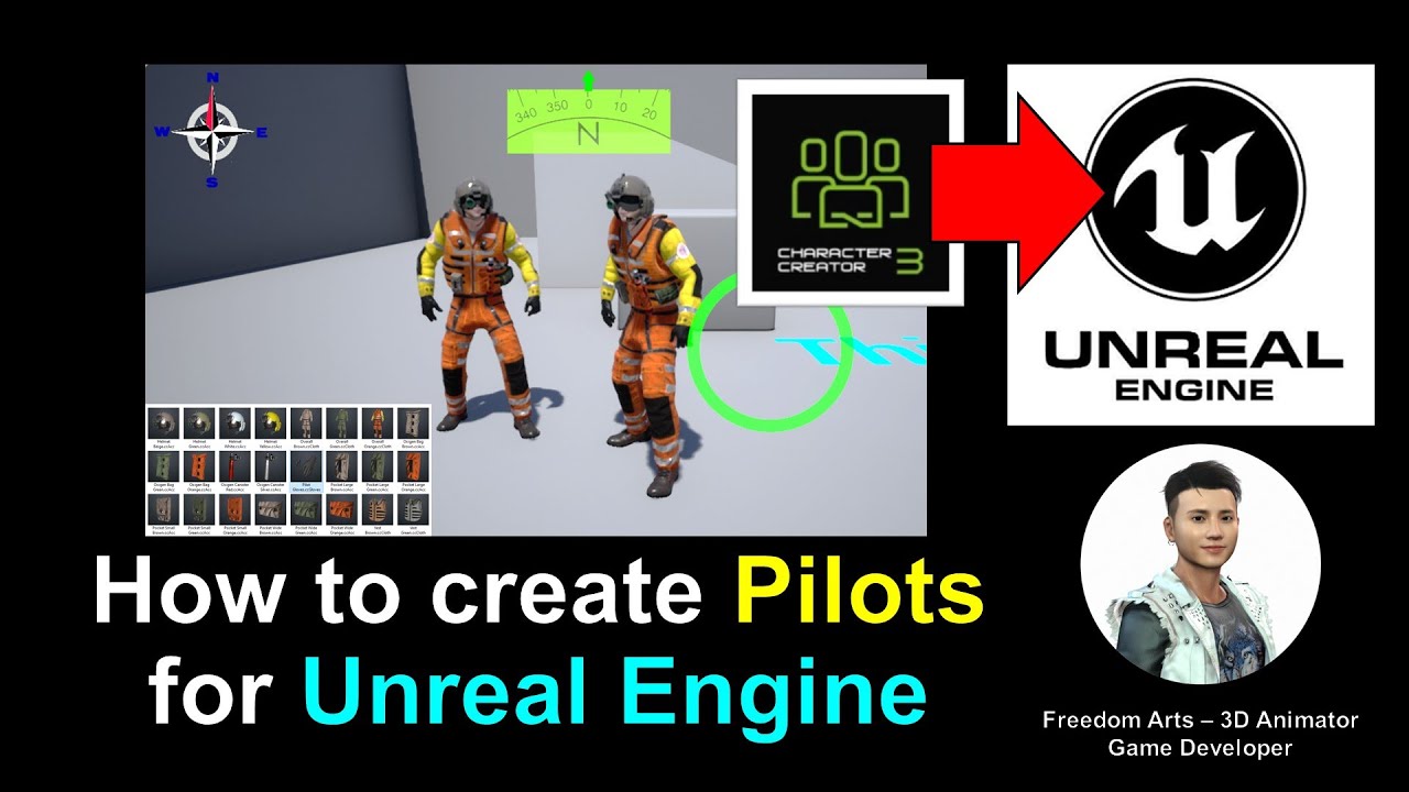How to create pilot for Unreal Engine – Character Creator 3 Tutorial