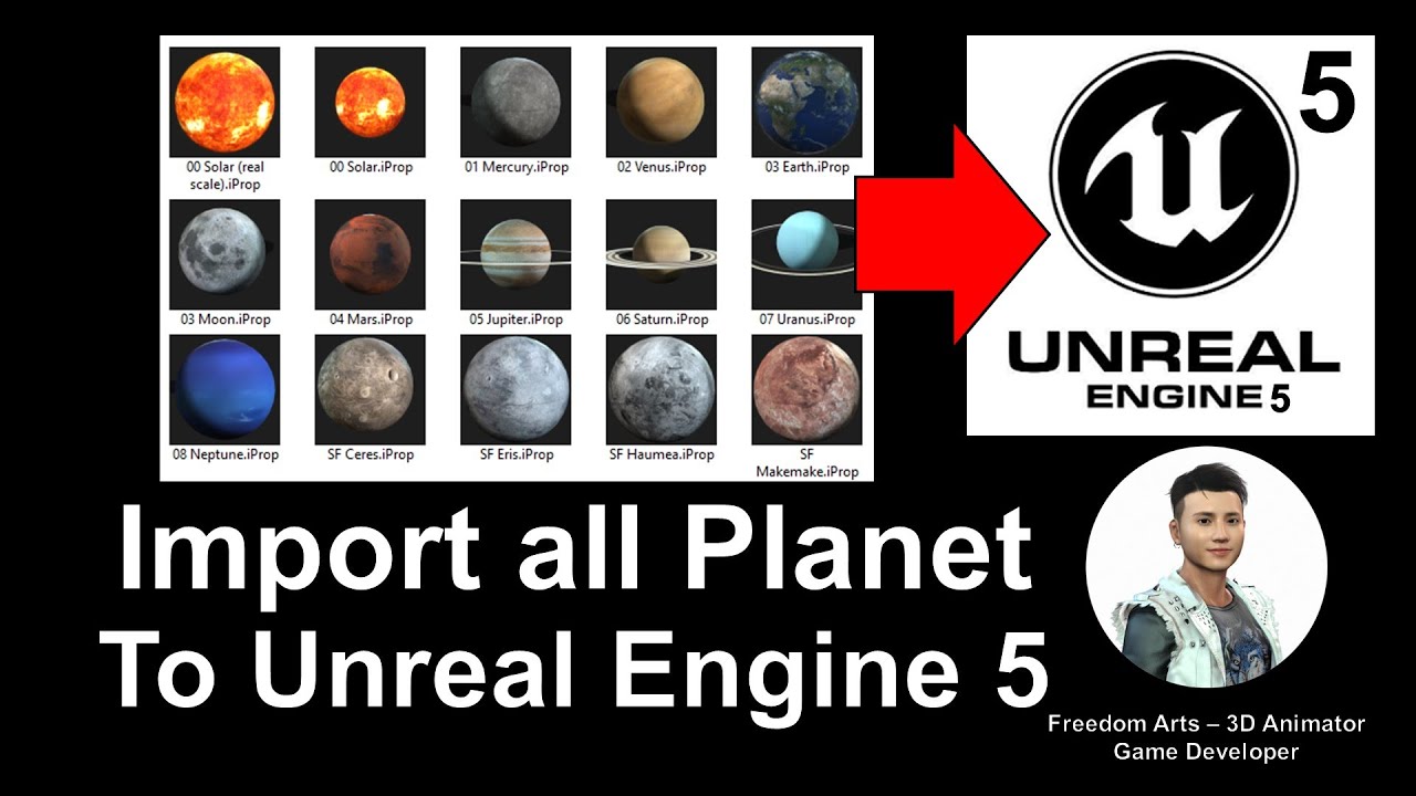 How to import all planets into UE5 – Unreal Engine 5 Full Tutorial