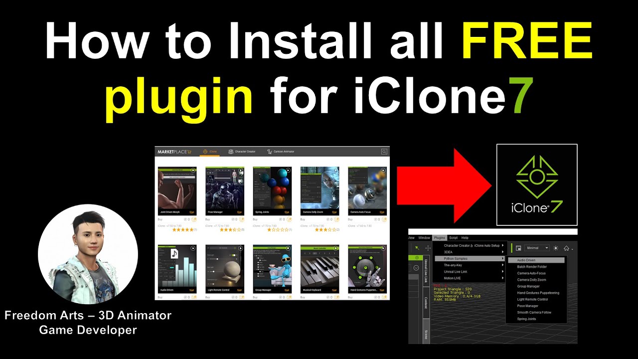 How to install all FREE Plugin for iClone 7