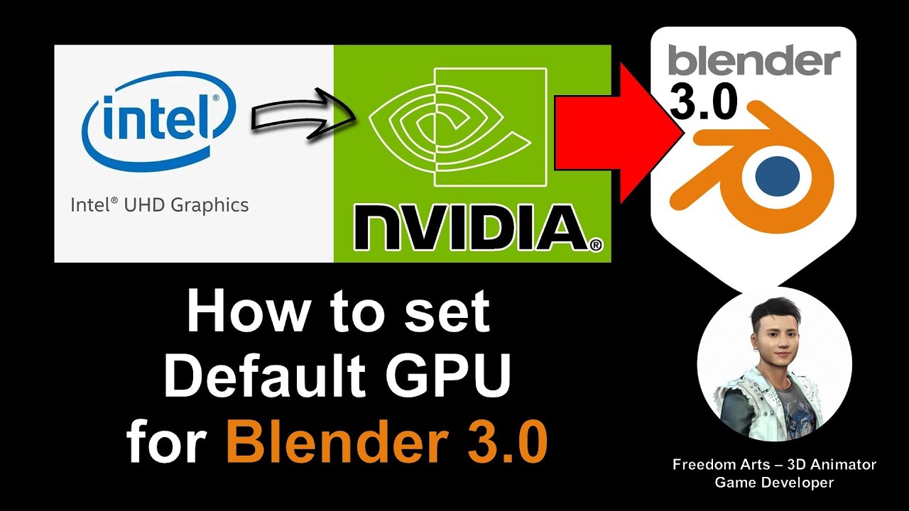 How to set default GPU for Blender 3.0 if you have two? Full Tutorial