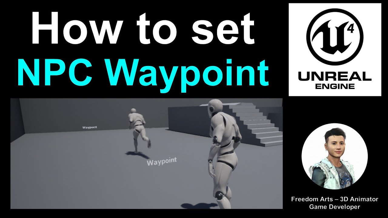 How to set waypoint for NPC? Unreal Engine Tutorial